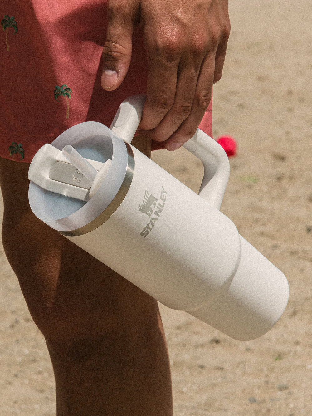 Cream White Stanley Quencher H2.0 Tumbler