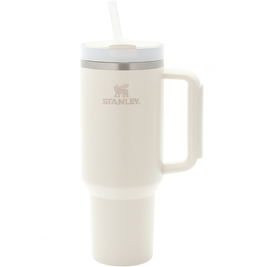 Cream White Stanley Quencher H2.0 Tumbler